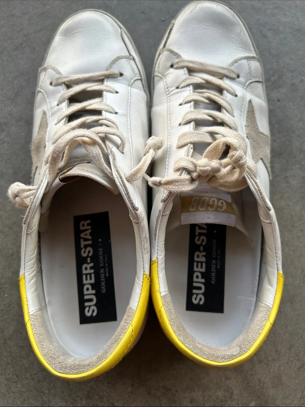 Golden Goose white leather
